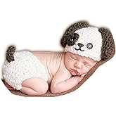 Newborn Baby Photography Props Boy Girls Photo Shoot Props Outfits Crochet Knitted Costume Unisex Cute Infant Hat Pants