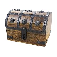 Well Pack Box Treasure Chest Wood Keepsake 6x4x5 Jewelry Box Treasure Box