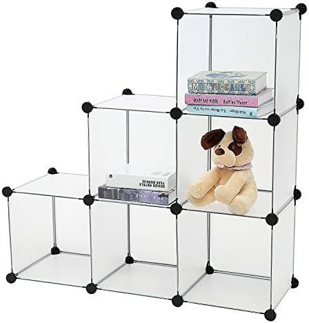 Aventure DIY Bookcase Media Storage Standing Shelf Storage Cabinet Cube of 6