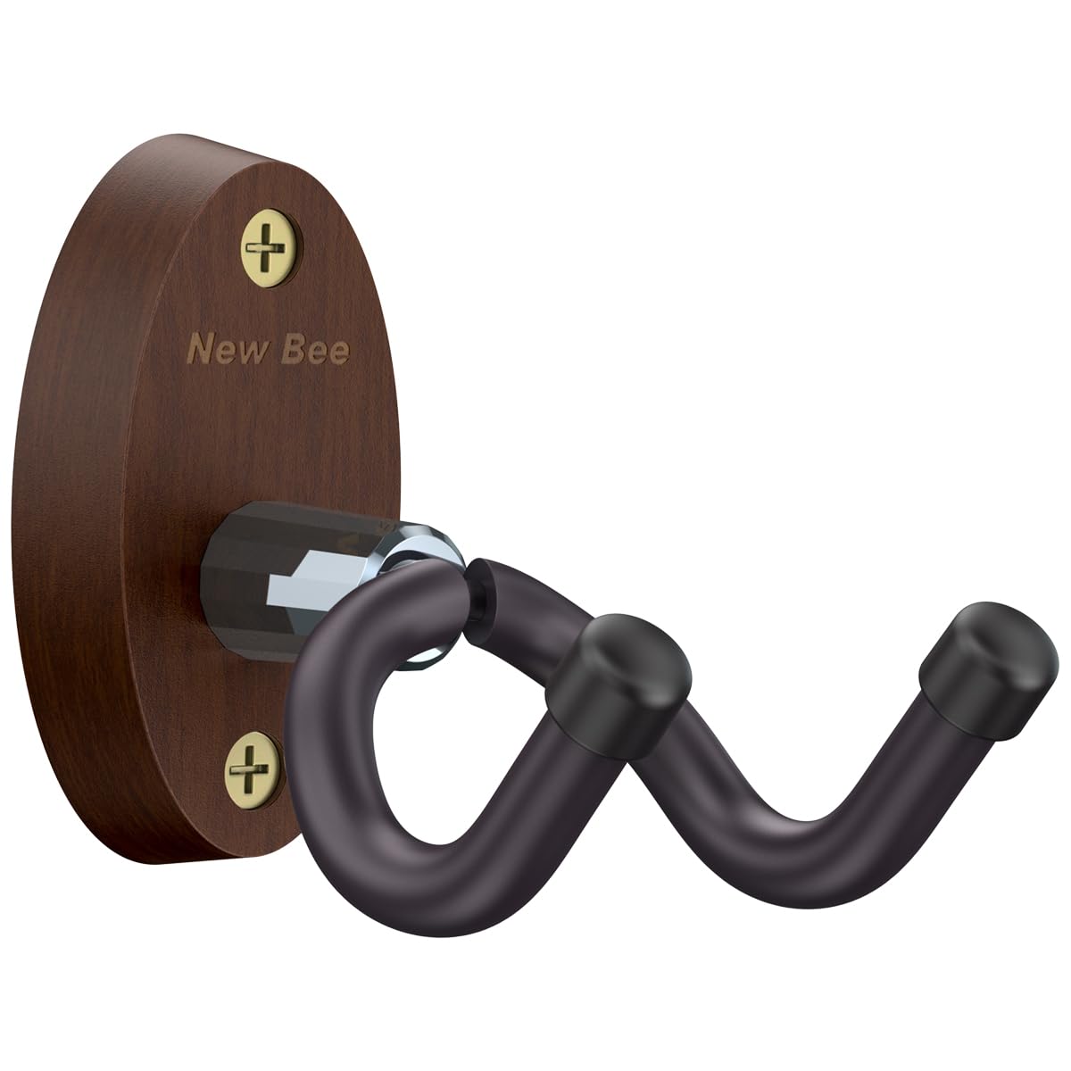 New Bee Guitar Wall Mount Hanger, Guitar Hanger Wall Hook Holder Stand Bracket with Screws, Guitar Wall Hangers Fits All Size Ukulele Guitars Bass Mandolin Banjo, V-Shaped, Easy to Install