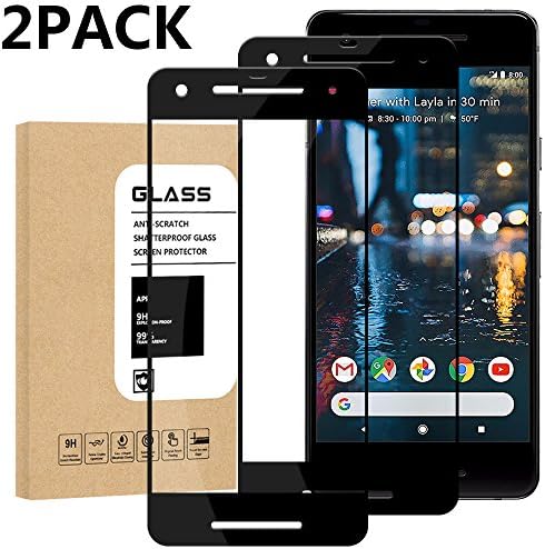 Black-1 Google Pixel 2 Screen Protector,Ultra-Clear Bubble-free Tempered Glass Screen Protector for Google Pixel 2 [2-Pack] …