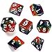 Rainbow Dice, Polyhedral DND Dice Sets for Dungeons and Dragons Role Playing Game Including Soft Dice Pouch (Rainbow Opaque)