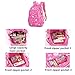 Bansusu 3Pcs Bowknot Cat Prints Elementary Girls School Bookbag Rucksack for Primary Girls School Backpack Set with Lunch Kits
