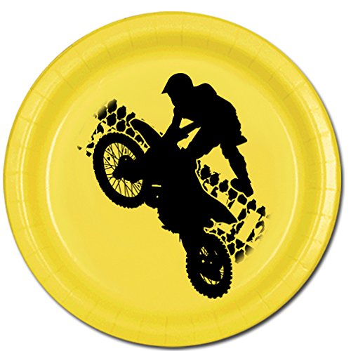 EXTREME MOTO CROSS DESSERT PLATE (8/PKG)