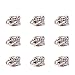 Pandahall 20pcs Tibetan Silver Connectors Bails Beads Fit Charm European Bracelet Pendant