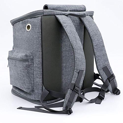 Tragetasche-fr-Haustiere-Max-Faltbare-Transportbox-Katze-Hundewelpen-Reise-Wandern-Camping-ffnung-For-Soft-seitig-Bgel-Trger-Faltbare-Im-Freien-Spielraum-Doppelschultertasche-Netz-PRAKTISCH-TRAGBA