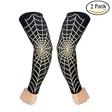 2-Pack Basketball Sleeves,JeeMax Compression Arm Sleeves for Basketball, Football & Running - Arm Support Improves Circulation, Soothes Muscles & Moisture-wicking Arm Guard with Spider Texture,1 Pair