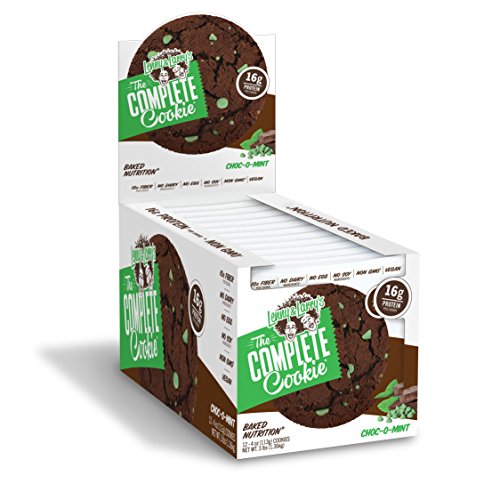 Lenny & Larry's The Complete Cookie, Choc-O-Mint, Soft Baked, 16g Plant Protein, Vegan,4-Ounce Cookies (Pack of 12)