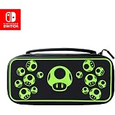 PDP Travel Case Plus with Wrist Strap, Built-in Stand &amp; Storage Pockets - Nintendo Switch/Lite/OLED Compatible - Super Mario 1-Up Glow in the Dark