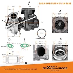 maXpeedingrods Universal Turbo Turbocharger T3 A/R