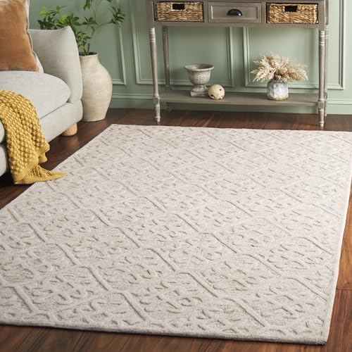 SAFAVIEH Area Rug 4x6 - Harvest Collection - Olive & Beige, Handmade Wool, Idea…