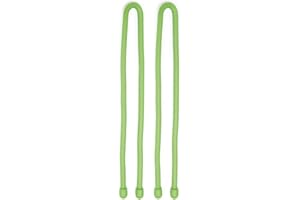 Nite Ize Original Gear Tie, Reusable Rubber Twist Tie, 12-Inch, Lime Green, 2 Pack, Made in The USA