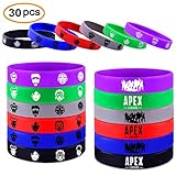 DoYay Video Game Apex Legends Party Favor Bracelet Wristband- Supplies Decorations for Kids Boys Birthday (30pcs)