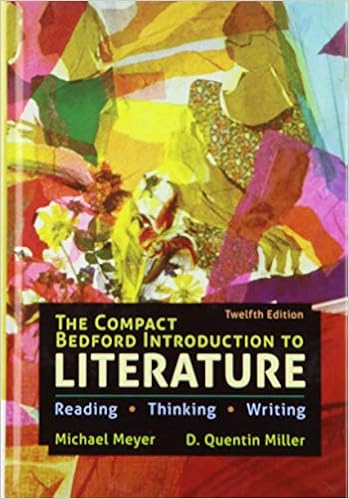 The Pact Bedford Introduction To Literature Hardcover Reading Thinking And Writing 9781319261283 Meyer Michael Miller D Quentin Books The Pact Bedford Introduction To Literature Hardcover Reading Thinking And Writing 9781319261283 Meyer Michael Miller D Quentin Books