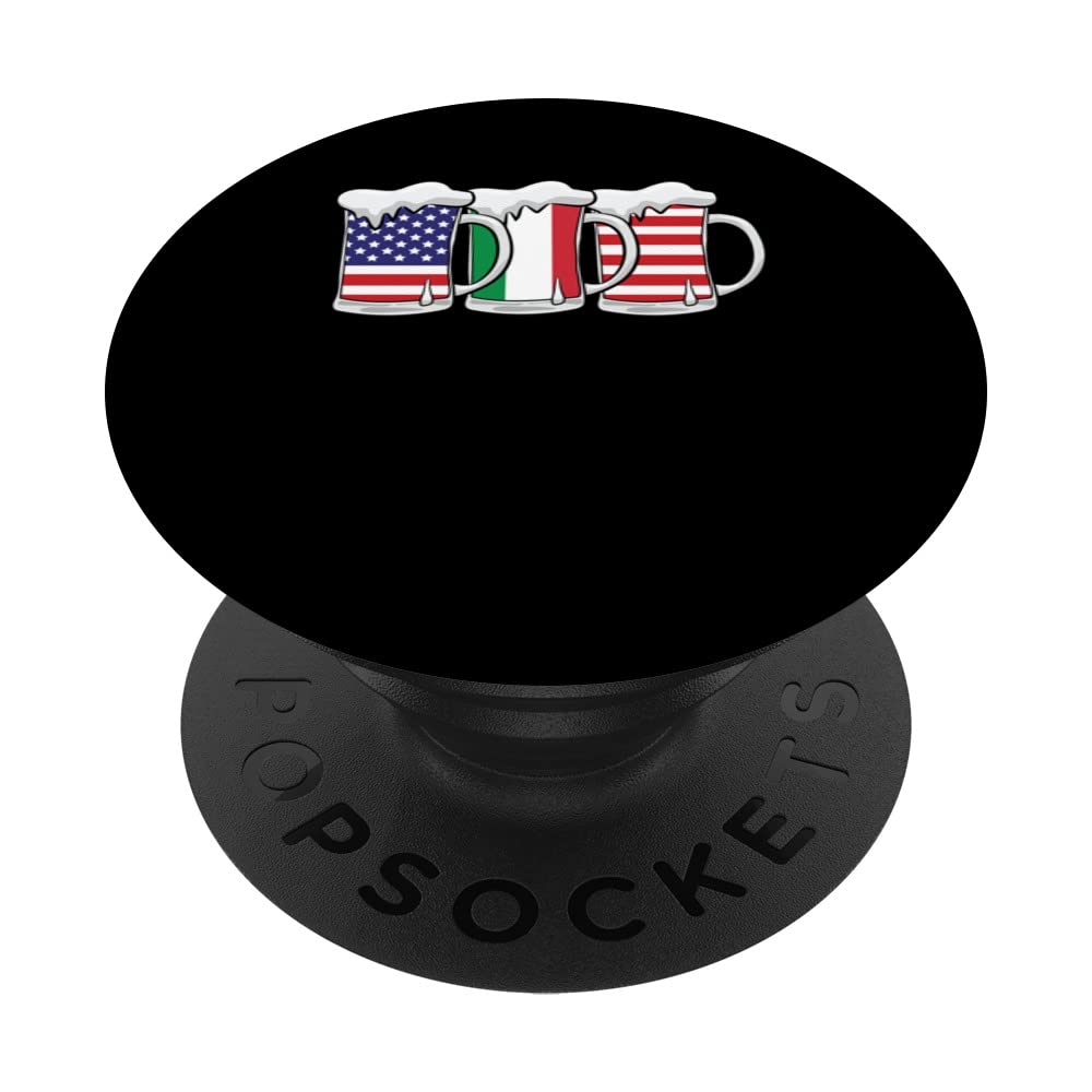 Beer USA Italy USA Italy Flag PopSockets Swappable PopGrip