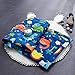 LIFEREVO Cotton Baby Toddler Blanket Spring Summer Quilt Fancy Cartoon Print Lightweight 43 x 60 Inch Blue Dinosaur