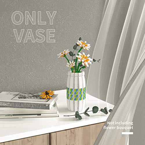 Vase for Lego Flower Bouquet 10280 Building Kit,A Unique Flower
