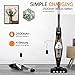 Cordless Vacuum, Hikeren 12000 Pa Powerful Stick Vacuum, 2 in 1 Lightweight Rechargeable Vacuum Cleaner with Lithium Ion Battery for Hardwood Floor Carpet Pet Hair, White