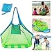 SupMLC Mesh Beach Bag Extra Large Beach Bags and Totes Tote Backpack Toys Towels Sand Away for Holding Beach Toys Children' Toys Market Grocery Picnic Tote primary