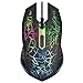 VersionTECH. RGB Gaming Mouse, Ergonomic USB Wired Optical Mouse Mice with 7 Colors LED Backlight, 4 DPI Settings Up to 2400 DPI, 6 Programmed Buttons for Laptop PC Computer Games & Work - Black primary
