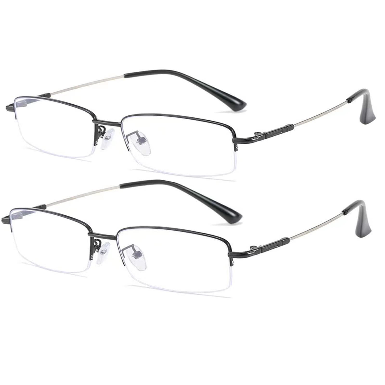 Photo 1 of BOQGYAS 2 Pack Computer Myopia Glasses -0.50 Blue Light Blocking Distance Glasses Lightweight Nearsighted Glasses