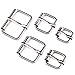 Swpeet 50 Pcs Assorted Multi-Purpose Sliver Metal Roller Buckle Ring for Hardware Belt Bags Ring Hand DIY Accessories -13mm,15mm, 20mm, 25mm, 32mm primary