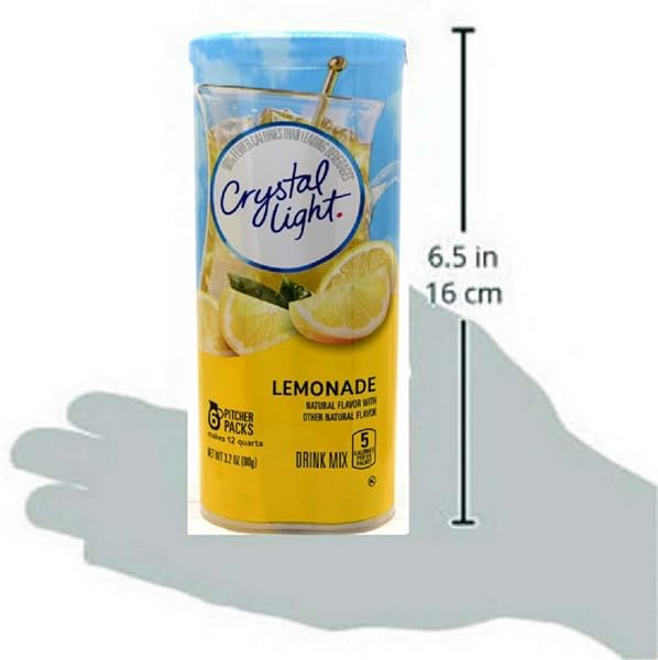 CRYSTAL LIGHT LEMONADE DRINK MIX, 12-QUART CANISTER (PACK OF 9)