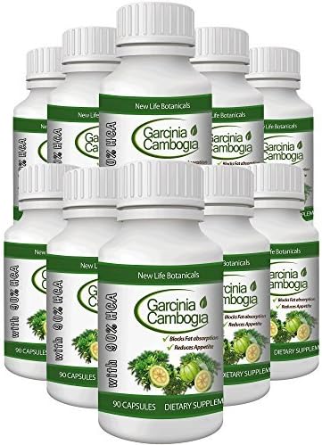 Garcinia Cambogia 90% HCA - NewLifeBotanicals 10-Bottle Value Pack by NewLifeBotanicals