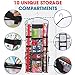 ProPik Hanging Double Sided Wrapping Paper Storage Organizer with Multiple Front and Back Pockets Organize Your Gift Wrap & Gift Bags Bows Ribbons 40