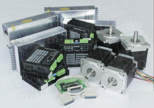 Gowe Nema 34 Stepper Motor Single Shaft1600oz-in, 3.5A, 2ph 4 Axis CNC Mill and 7.8A Control