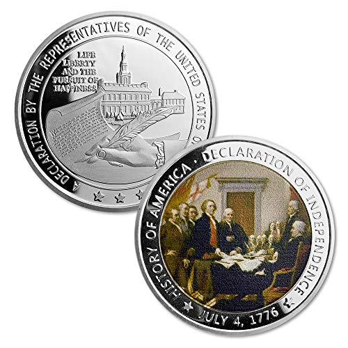 Challenge Coin Presidential 1776 US Declaration of Independence Commemorative Coins Collectibles Gift