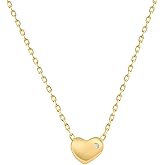 Gold Plated Heart Pendant Charm - Gold Plated on 925 Sterling Silver - Cubic Zirconia Stones - Heart Jewelry - Gift For Her