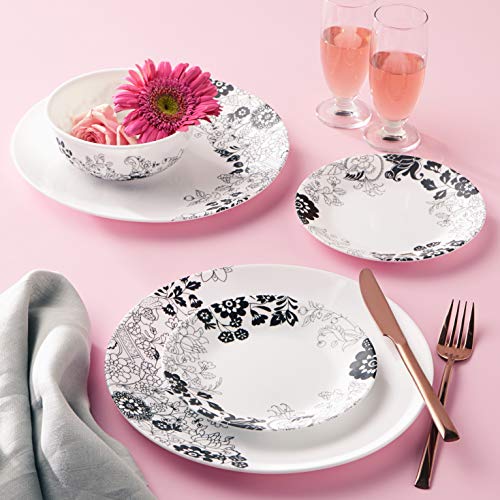 Corelle 18Piece Service for 6, Chip Resistant Dinnerware Set, Uptown