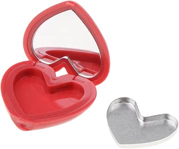 MagiDeal Moda Caja de Lápiz Labial de Diseño en Forma de Corazón, Caja