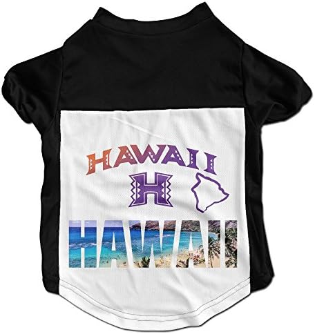 Hawaii Island Funny Customized Printed Dog Clothes For Pet Apparel