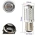 KATUR 4pcs 1157 BAY15D 5630 33-SMD Amber 900 Lumens Super Bright LED Turn Tail Brake Stop Signal Light Lamp Bulb 12V 3.6W