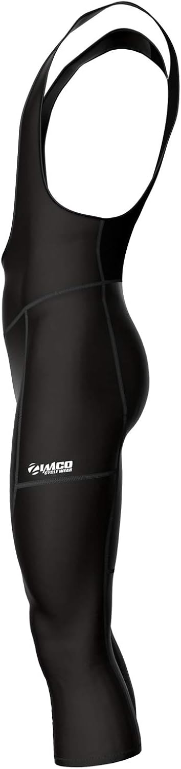 Zimco Winter Cycling Bib Tight Thermal 3/4 Bib Pants Bike Cycle Knickers Padded: Clothing