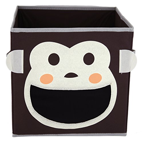 Paylak SCR499 Kids Storage Organizer Bins Fabric Set of 3 Animal Print with Handle