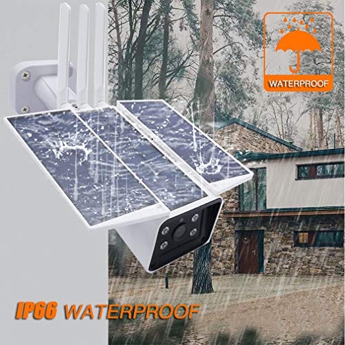 Panoraxy WiFi Security Solar Camera Outdoor, 10400mAh Battery Powered, 100% Wire-Free, 1080P 35fts Night Vision, Dual-Way Talk, Motion Activated, IP66 Waterproof, Instant Push, Free APP No Extra Fee