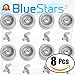 BlueStars Durable WD35X21041 Dishwasher Lower Rack Roller and Axle Kit – Compatible with GE Dishwashers – Replaces WD12X10136 WD12X10277 WD12X10261 WD12X10107 PS11725221-8 PACKS