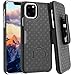 Fingic for iPhone 11 Pro Max Case,iPhone 11 Pro Max Belt Clip Holster Case Slim Combo Shell with Kickstand Swivel Belt Clip Holster Rugged Protective Cover for iPhone 11 Pro Max 6.5 inch - Black