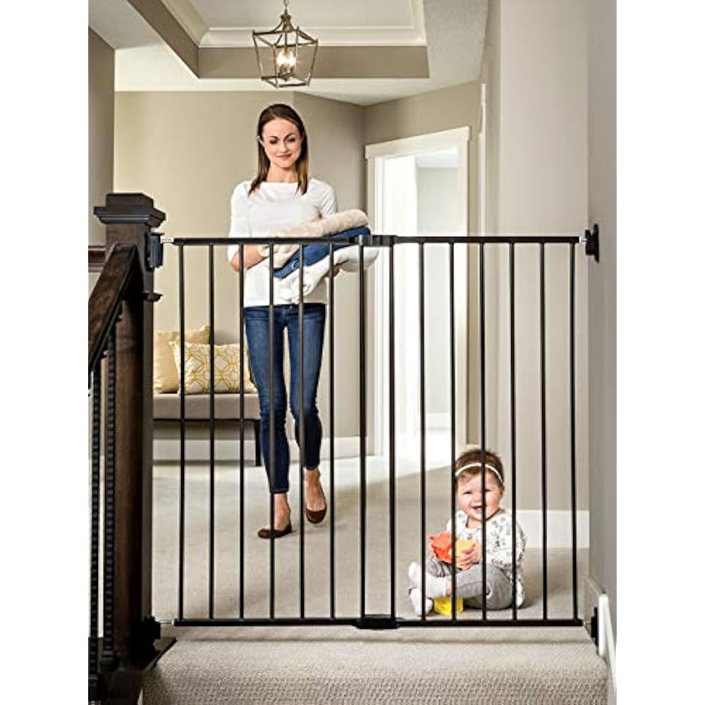 2 In 1 Extra Tall Easy Swing Stairway Hallway Walk Through Baby