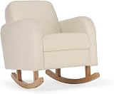 CuddleCo Etta Nursing Chair Boucle Off-White Elegant Mushroom Tone view 1