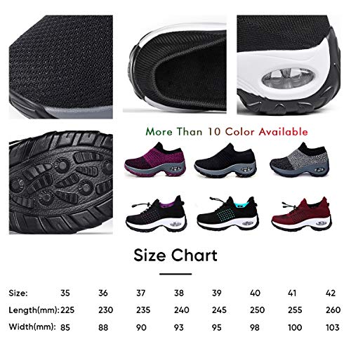 1 Womens+Walking+Shoes+Sock+Sneakers