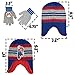 Nintendo Boys Winter Hat And Kids Gloves Set, Super Mario Beanie For Ages 4-7, Blue/Grey
