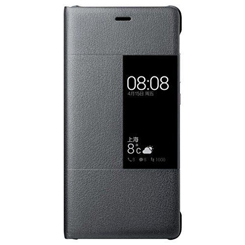 Huawei 51991510 View Flip Schutzhülle für Huawei P9, Schwarz