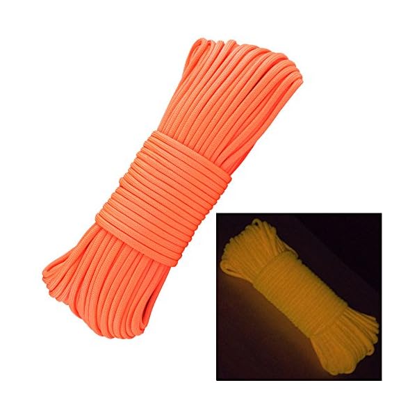 Glow-in-the-Dark-Zesty-21-Strand-550-Luminous-Paracord-Parachute-Rope-Cord