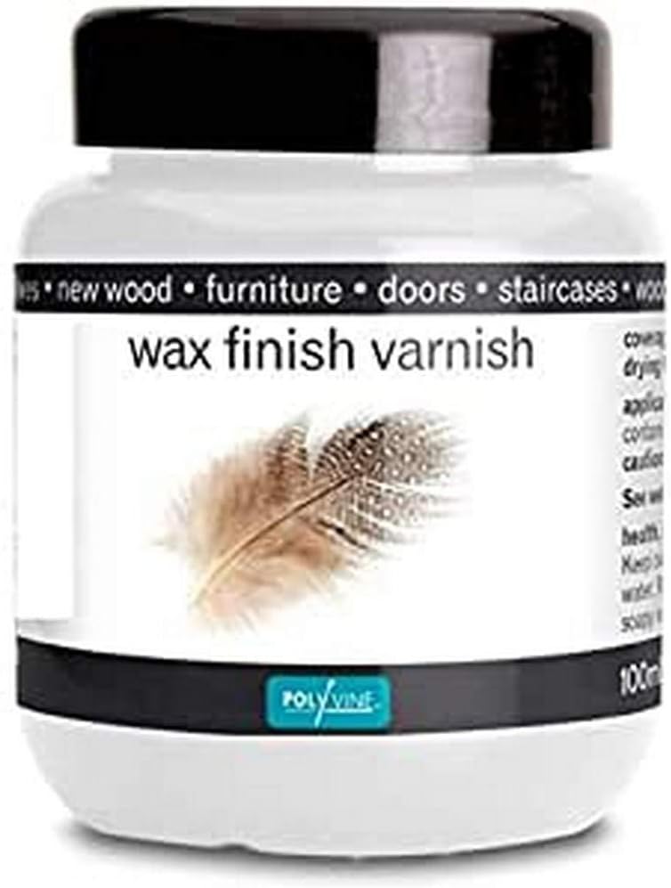 Polyvine Wax Finish Varnish Dead Flat, Quick Dry, Water Resistant Clear Varnish Wax, Quick Dry, Long Lasting Protection
