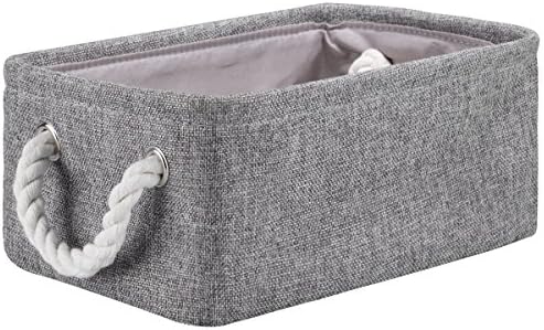 Storage Box Laundry Basket Closet Cube Bin Organizer with Handles for Bedroom Office Toys Clothes,14.2 X 10.2 X 6.3 inch