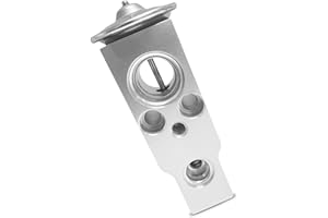 getfay 1 PC Car Air Conditioner Expansion Valve, Aluminum Steam Engine Air Conditioner Valve, Auto A/C Replacement Parts, Universal for Most Cars, Trucks, SUVs (Silver)
